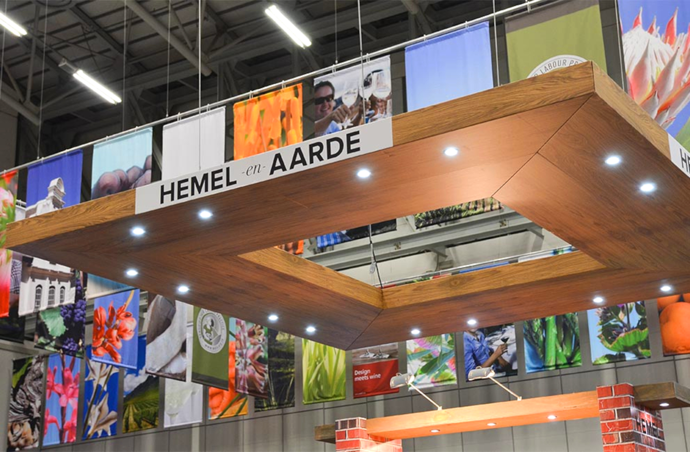 Suspended Xanita Installation for Wine Expo